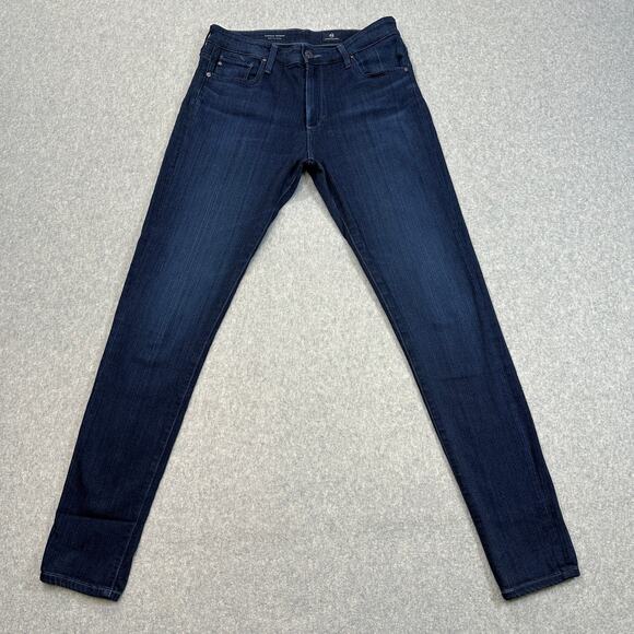 Adriano Goldschmied Jeans WMNS 29R Blue Basin Farrah Skinny Stretch High Rise - Picture 3 of 12